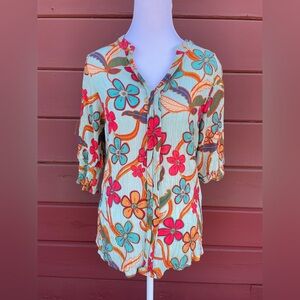 Easel Multicolor Floral Blouse‎